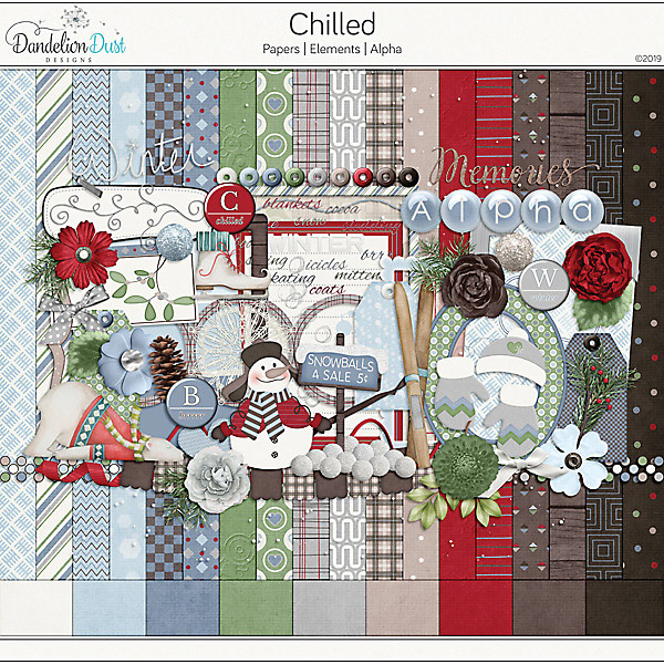 Chilled Digital Scrapbook Collection