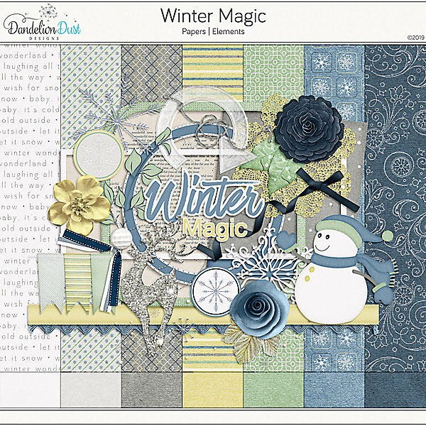 Winter Magic Digital Scrapbook Collection