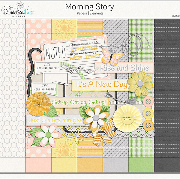 Morning Story Digital Scrapbook Collection