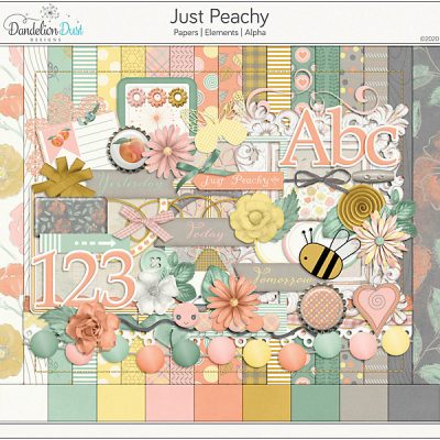 Just Peachy Digital Scrapbook Collection
