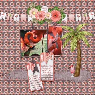 Flamingo Fabulous Digital Scrapbook Collection