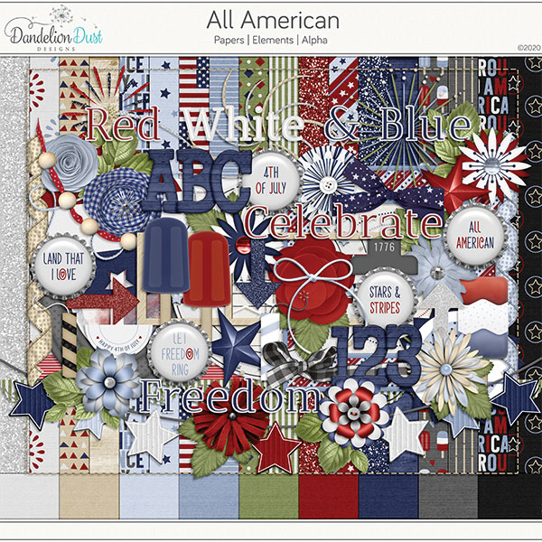 All American Digital Scrapbook Collection