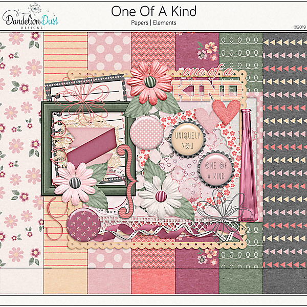 One Of A Kind Digital Scrapbook Collection