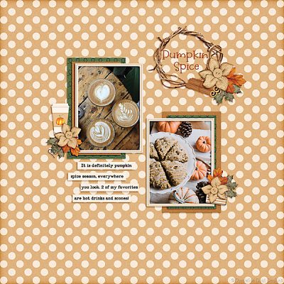 Pumpkin Spice Digital Scrapbook Collection