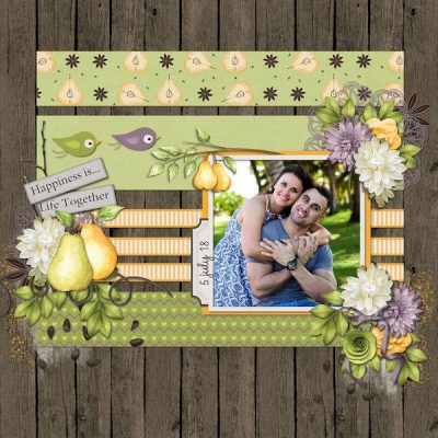 Perfectly Paired Digital Scrapbook Collection
