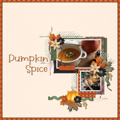 Pumpkin Spice Digital Scrapbook Collection