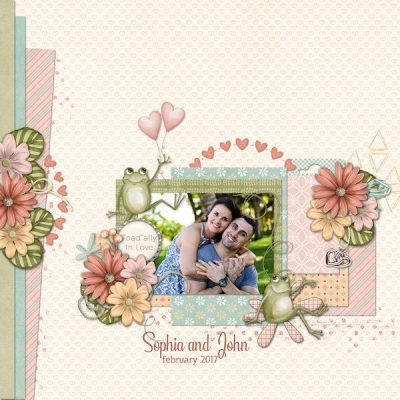 Toadally In Love Digital Scrapbook Collection