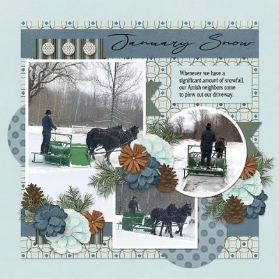 In The Frosty Air Digital Scrapbook Collection