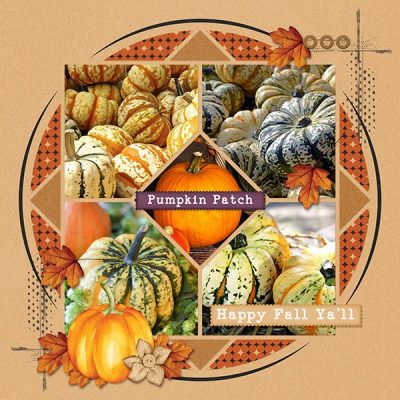 Pumpkin Spice Digital Scrapbook Collection