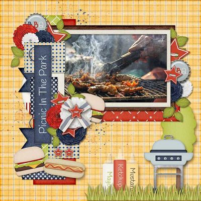BBQ Time Digital Scrapbook Collection