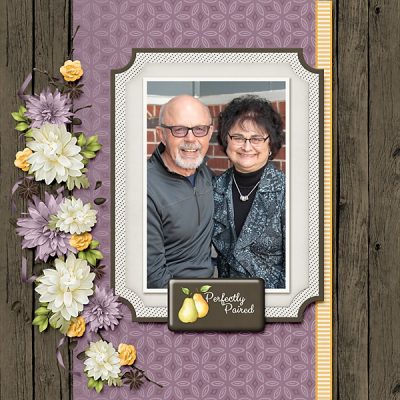 Perfectly Paired Digital Scrapbook Collection