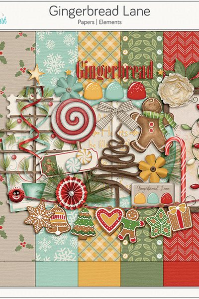 Gingerbread Lane Digital Scrapbook Collection