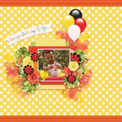 Happy Birthday To You Digital Scrapbook Collection
