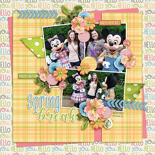 Snapshots Of March Digital Scrapbook Collection