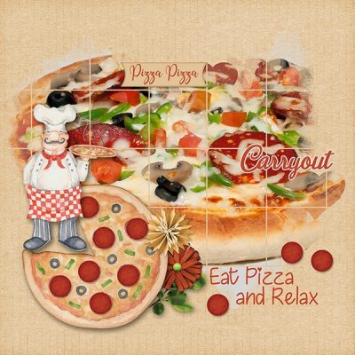 Pizza Pizza Digital Scrapbook Collection