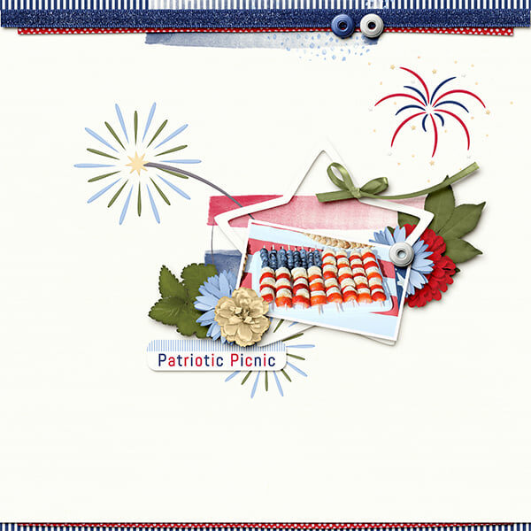 Patriotic Picnic Digital Scrapbook Collection