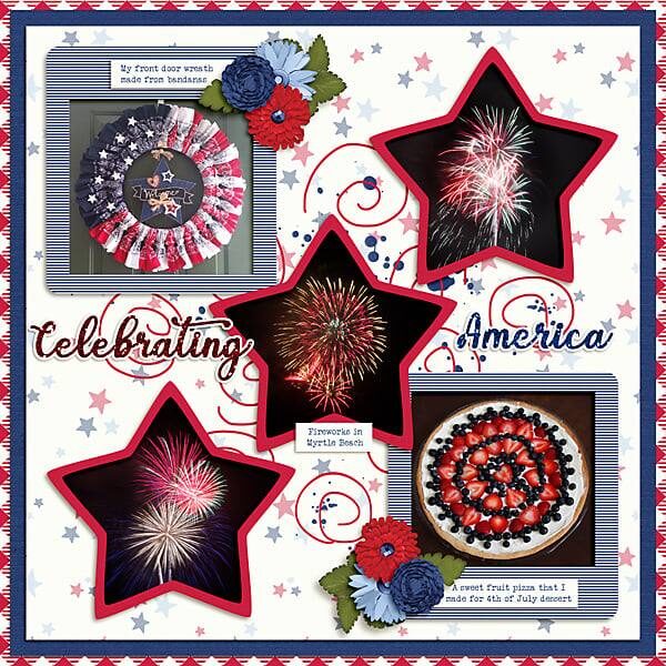 Patriotic Picnic Digital Scrapbook Collection
