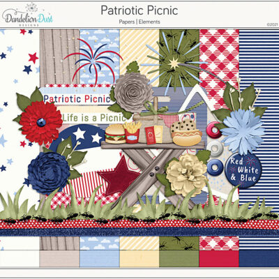 Patriotic Picnic Digital Scrapbook Collection