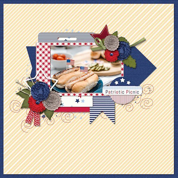 Patriotic Picnic Digital Scrapbook Collection