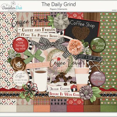 The Daily Grind Digital Scrapbook Collection