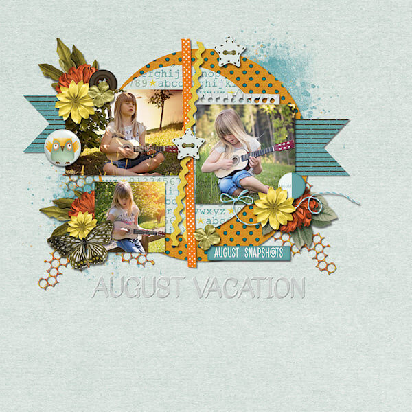 Snapshots Of August Digital Scrapbook Collection