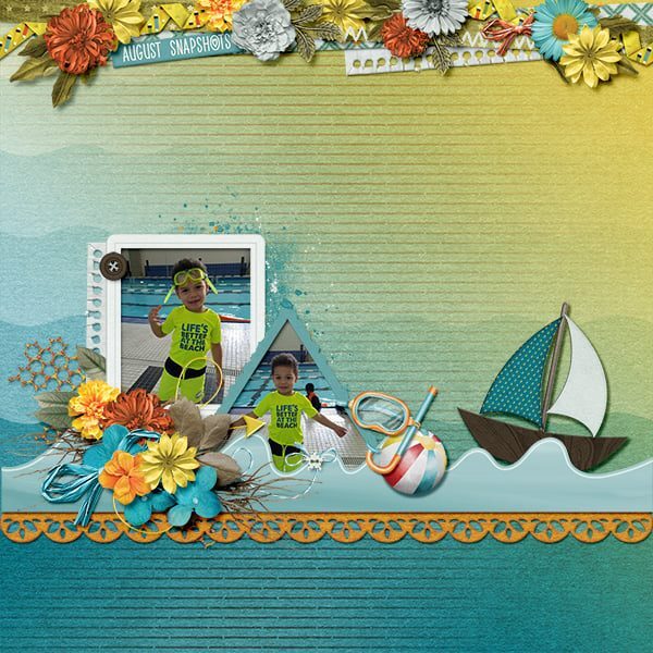 Snapshots Of August Digital Scrapbook Collection