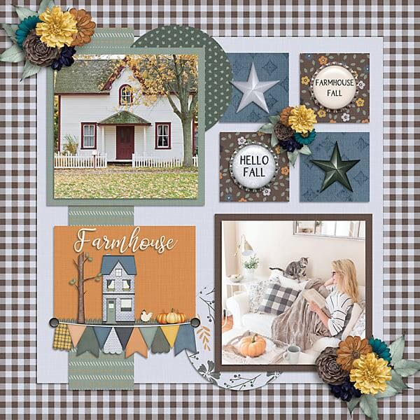 Farmhouse Fall Digital Scrapbook Collection