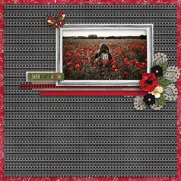 Poppies Digital Scrapbook Collection