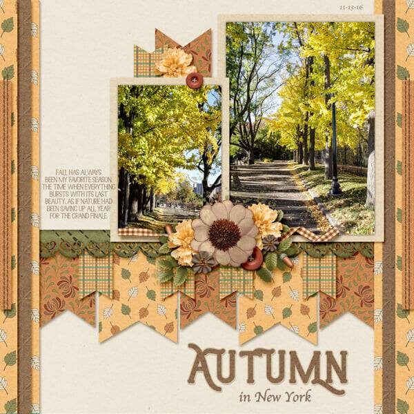 Autumn Delights Digital Scrapbook Collection