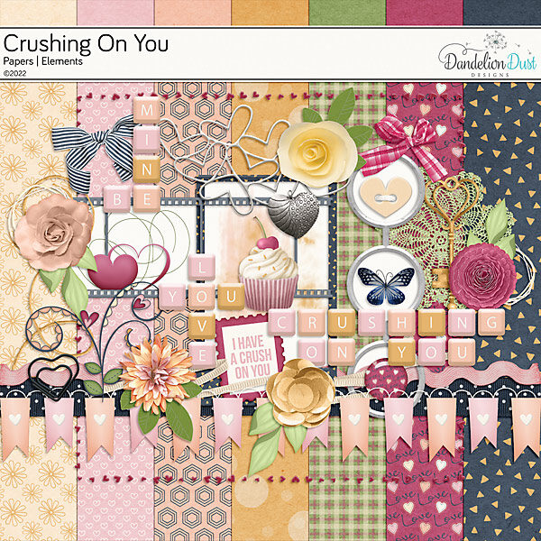 Crushing On You Digital Scrapbook Collection